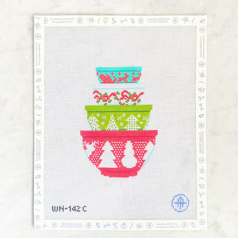 Vintage Bowls Christmas Print