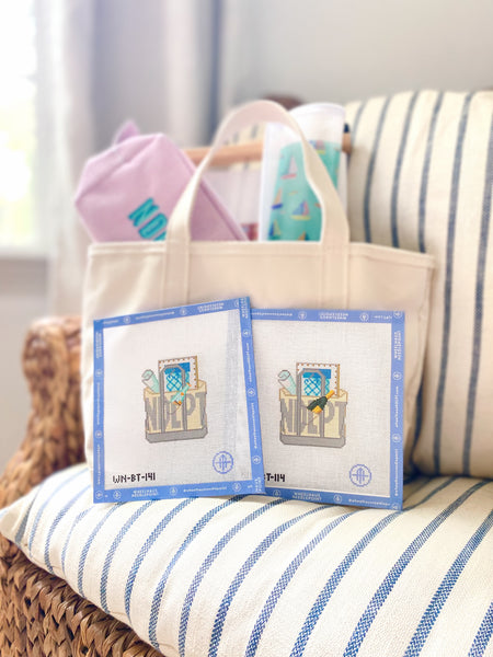 Sip and Stitch Boat Tote