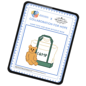 Digital Download Chart - Collaboration for Hope - Camp Tote and Bear without Bow