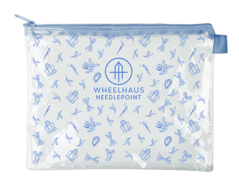 Our Story Print Clear Needlepoint Project Bags