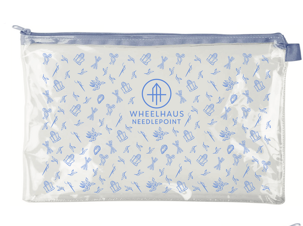 Our Story Print Clear Needlepoint Project Bags