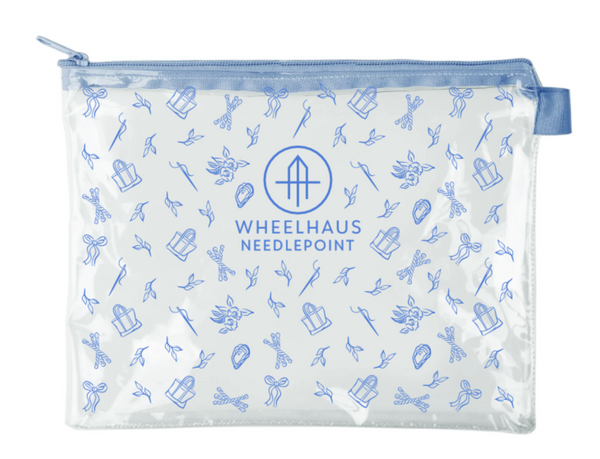 Our Story Print Clear Needlepoint Project Bags